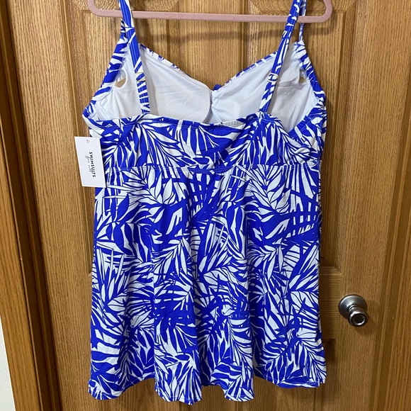 Nwt Tie Front Underwire Swimdress Swimsuits For All - Picture 4 of 4